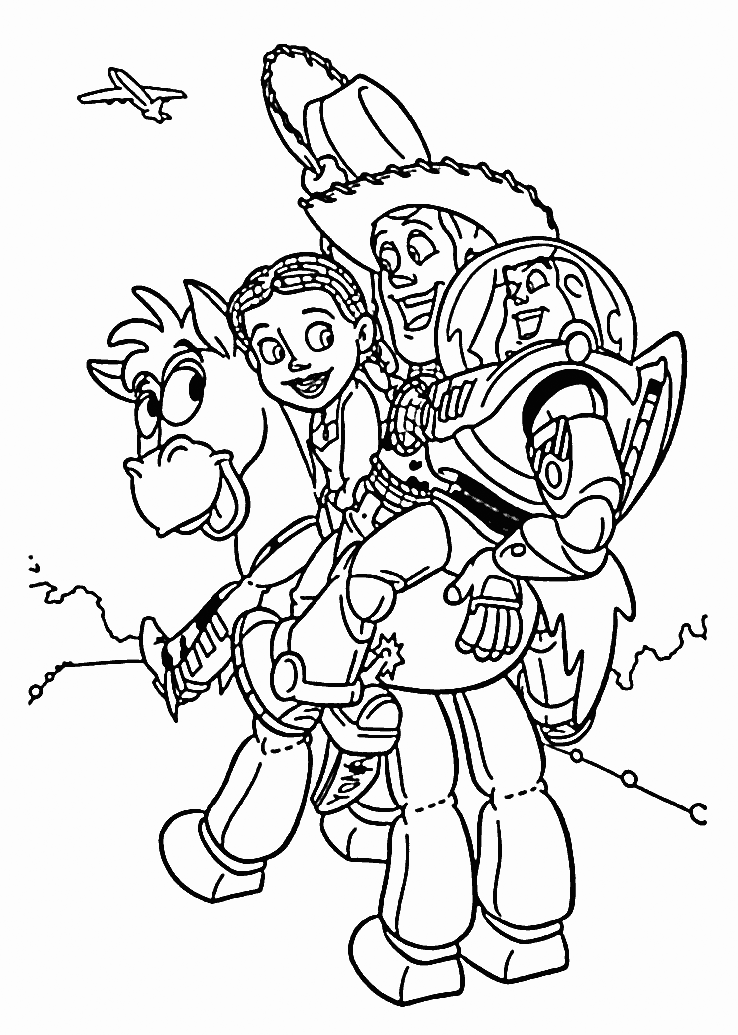 Imaginative Toy Story Coloring Pages Printable 10