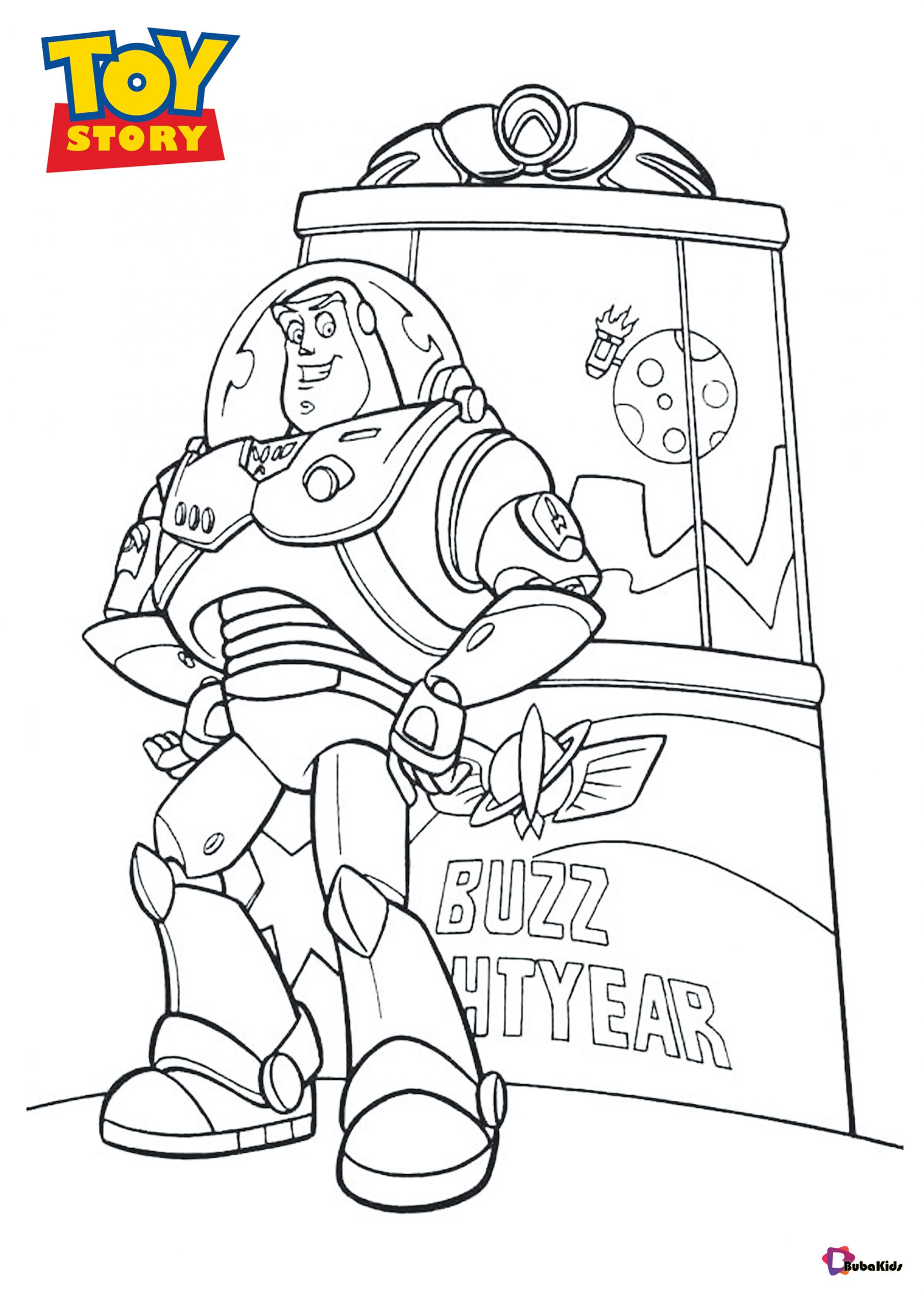 Imaginative Toy Story Coloring Pages Printable 12