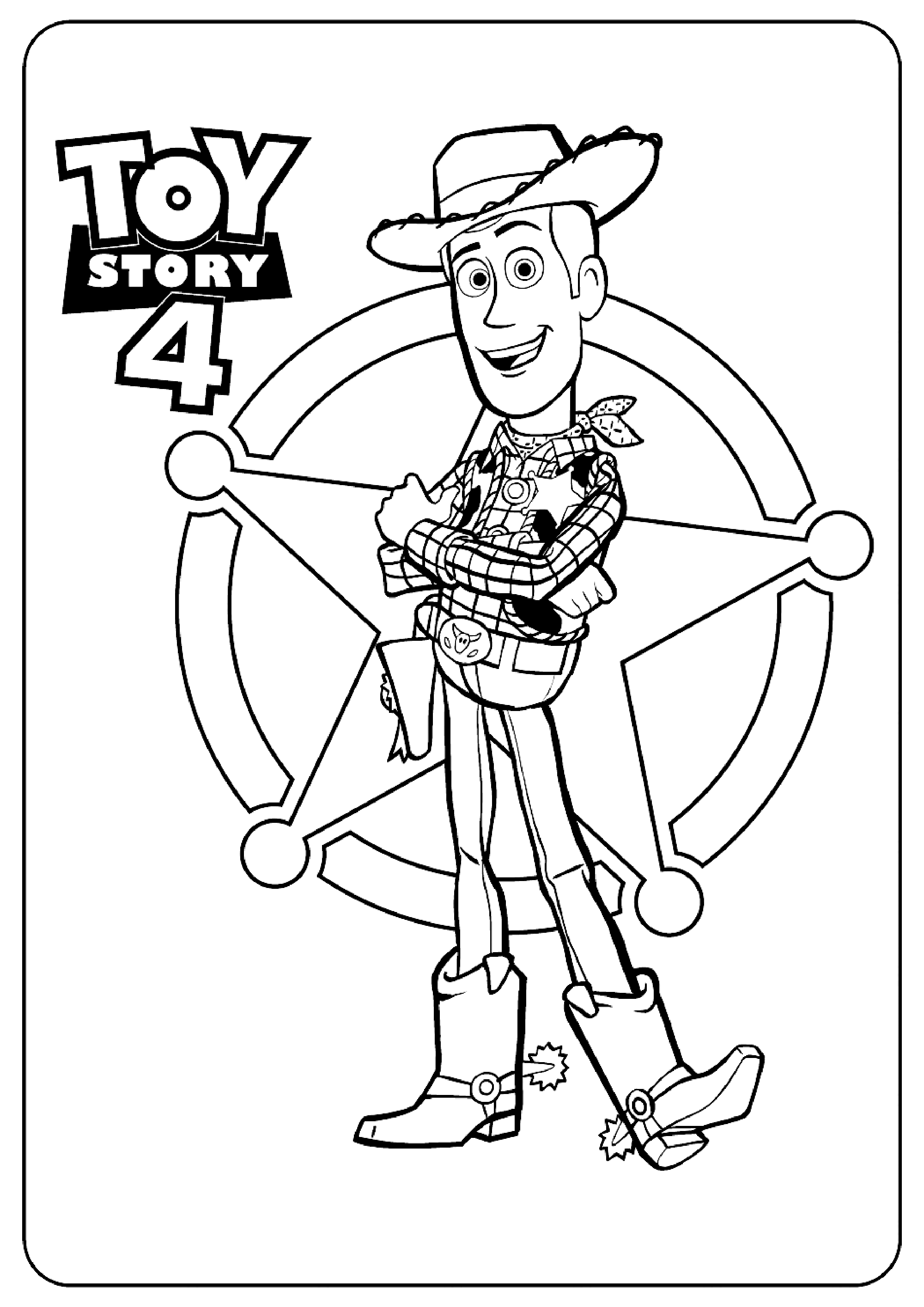 Imaginative Toy Story Coloring Pages Printable 14