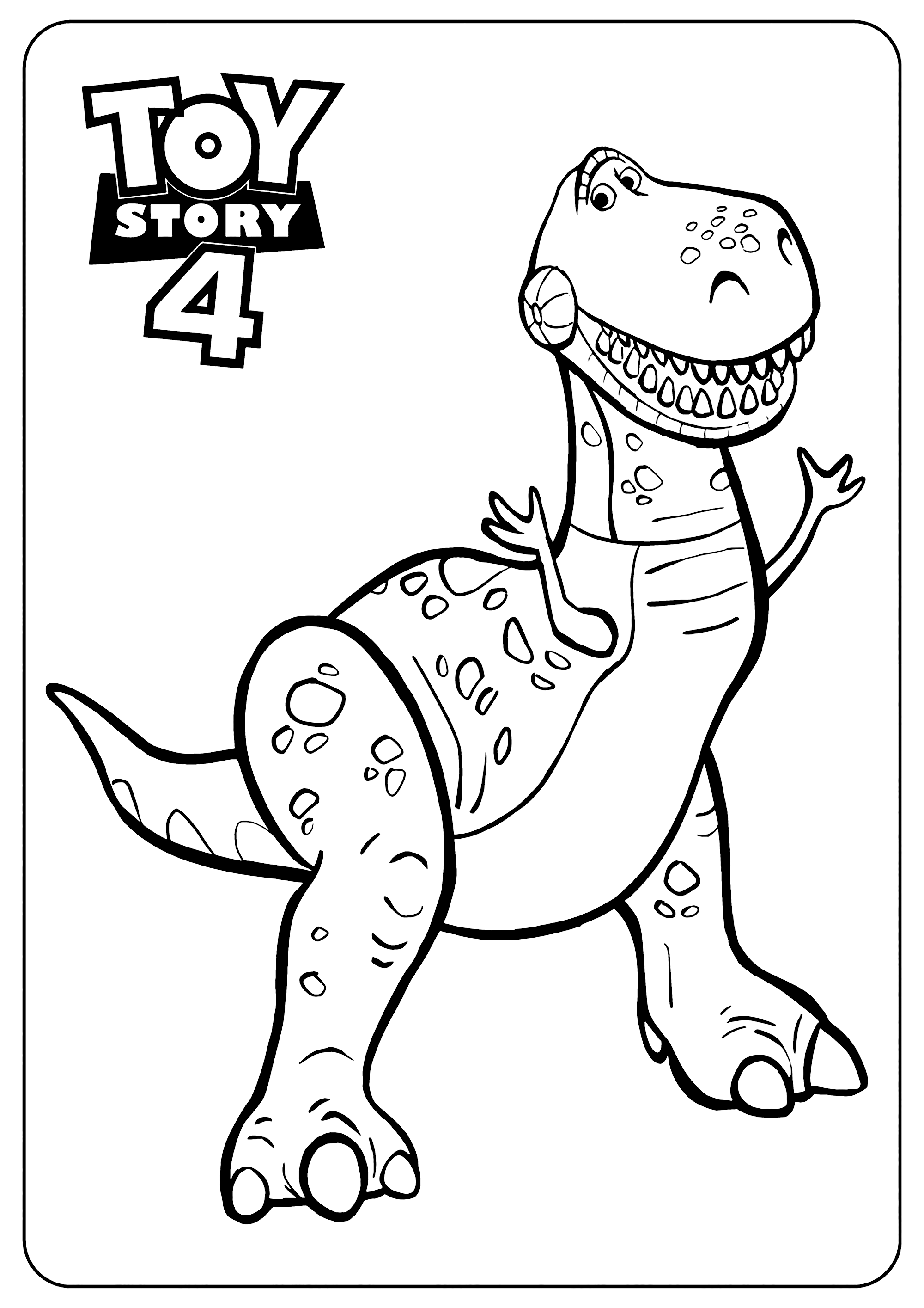 Imaginative Toy Story Coloring Pages Printable 16