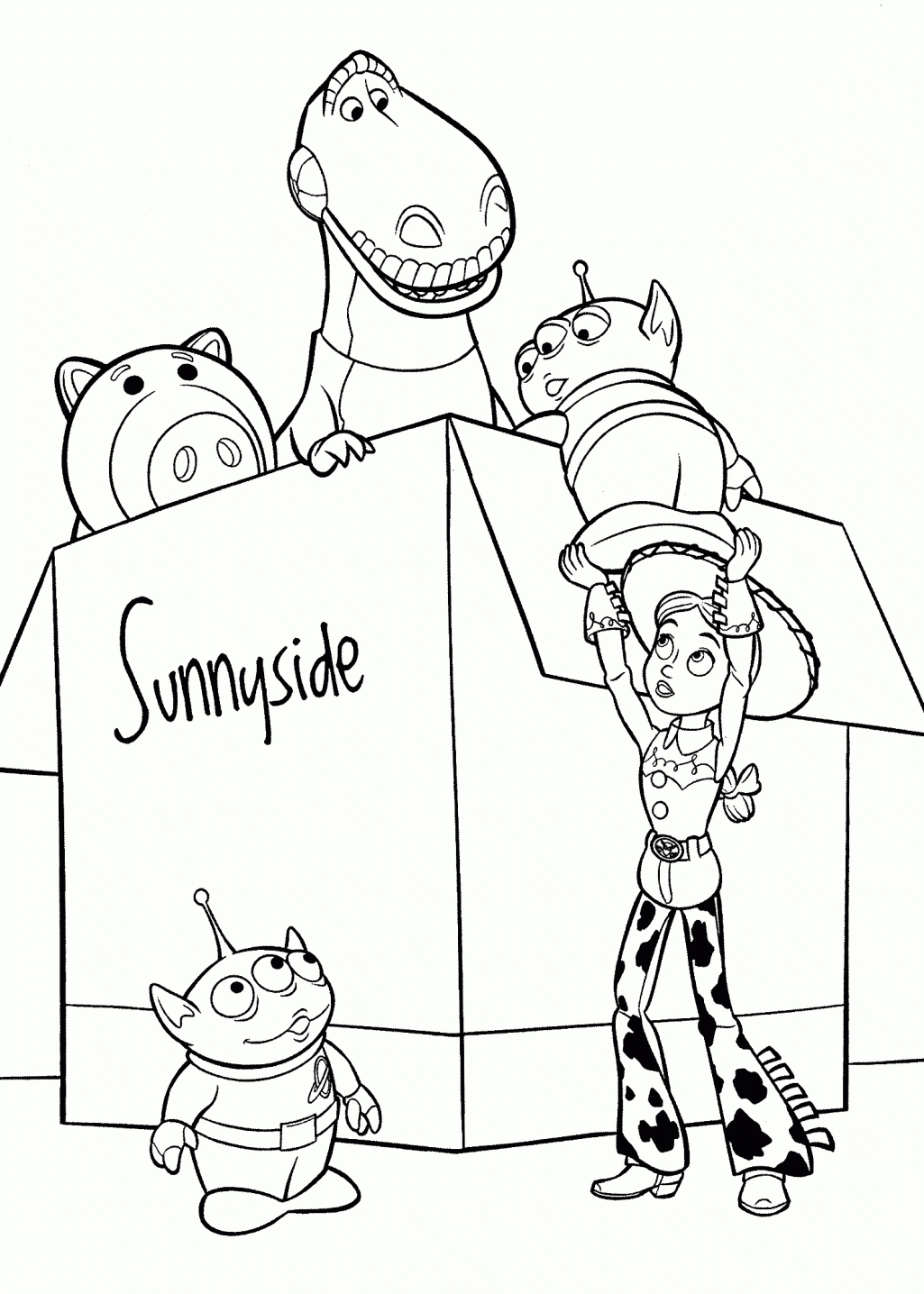 Imaginative Toy Story Coloring Pages Printable 17