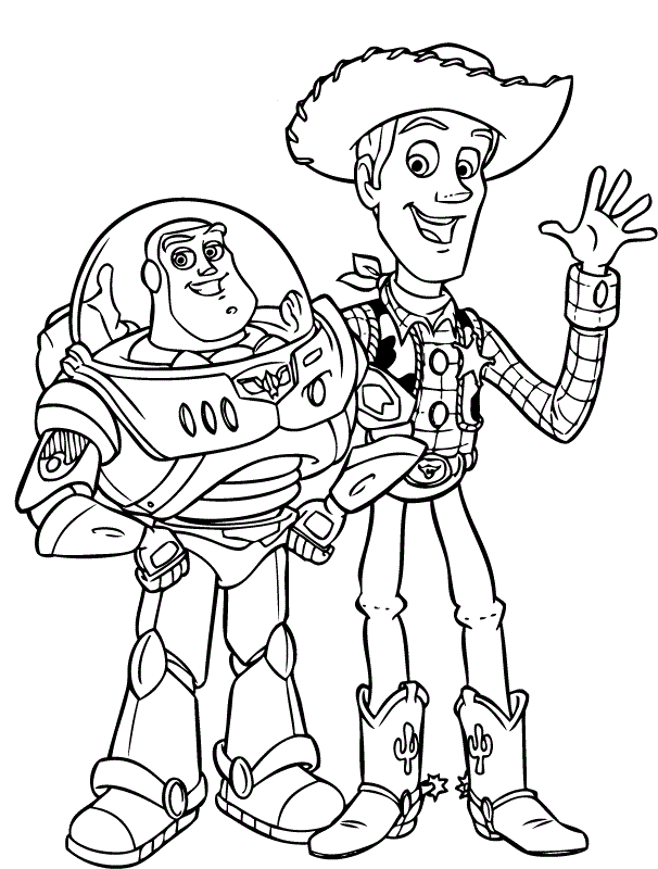 Imaginative Toy Story Coloring Pages Printable 28