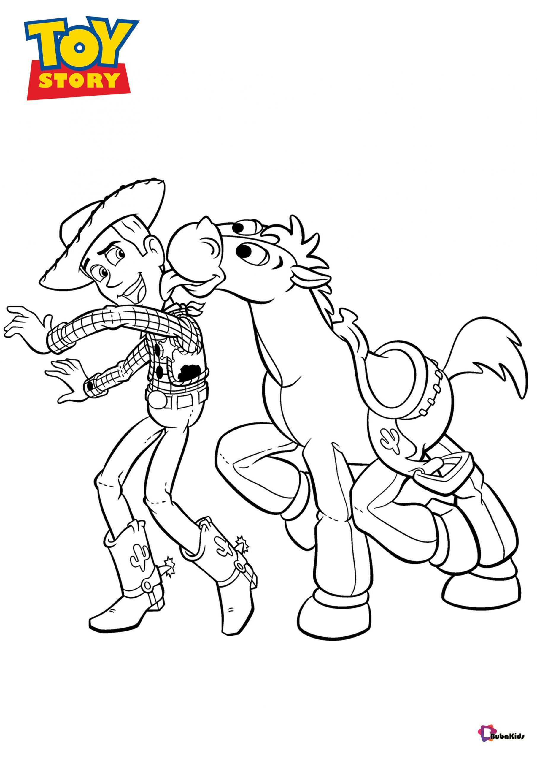 Imaginative Toy Story Coloring Pages Printable 29