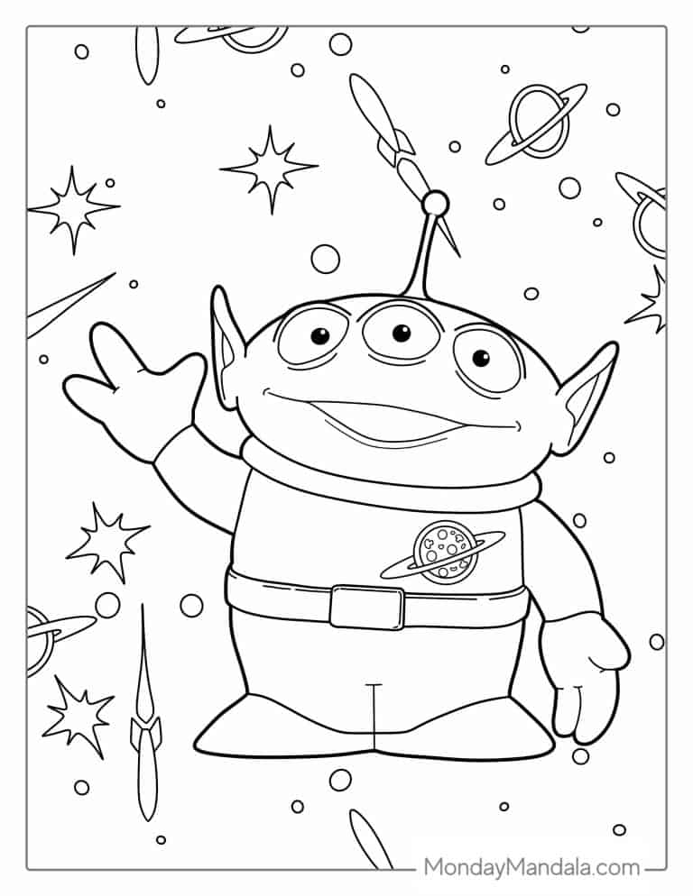 Imaginative Toy Story Coloring Pages Printable 30