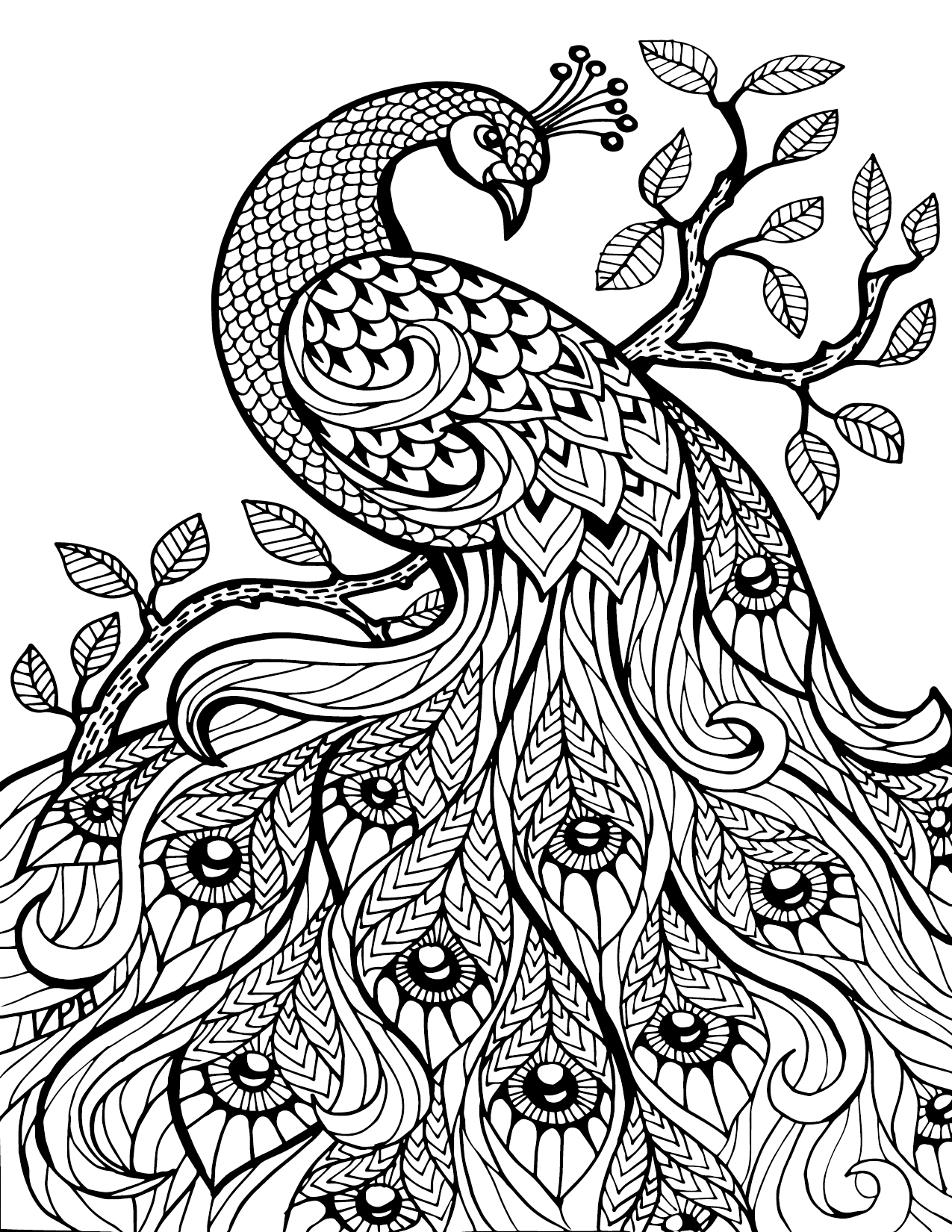 Intricate Scales Coloring Pages Printable 6