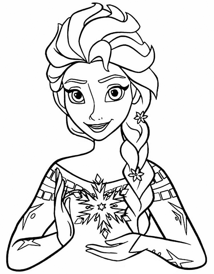 Magical Elsa Coloring Pages Printable 26