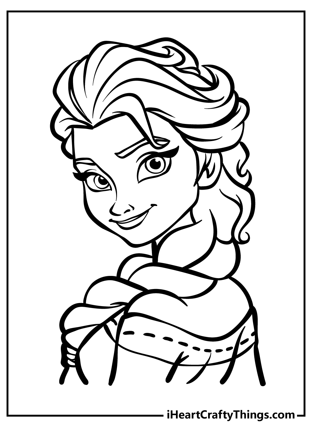 Magical Elsa Coloring Pages Printable 28