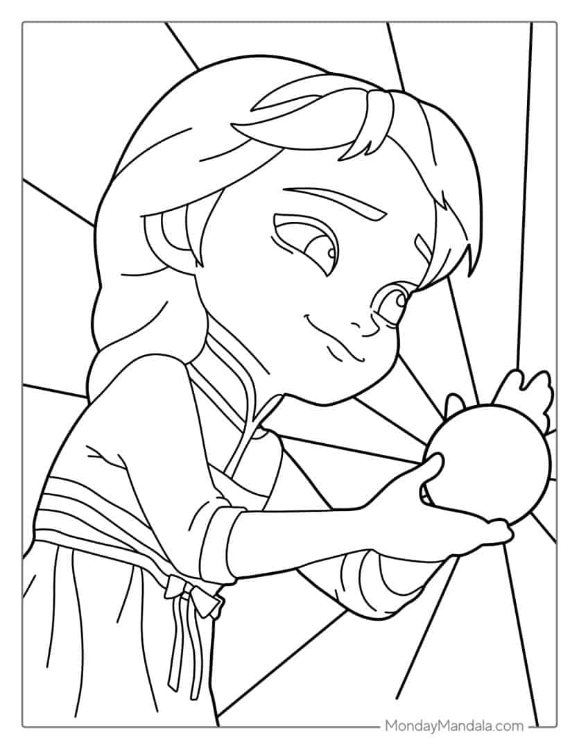 Magical Elsa Coloring Pages Printable 30