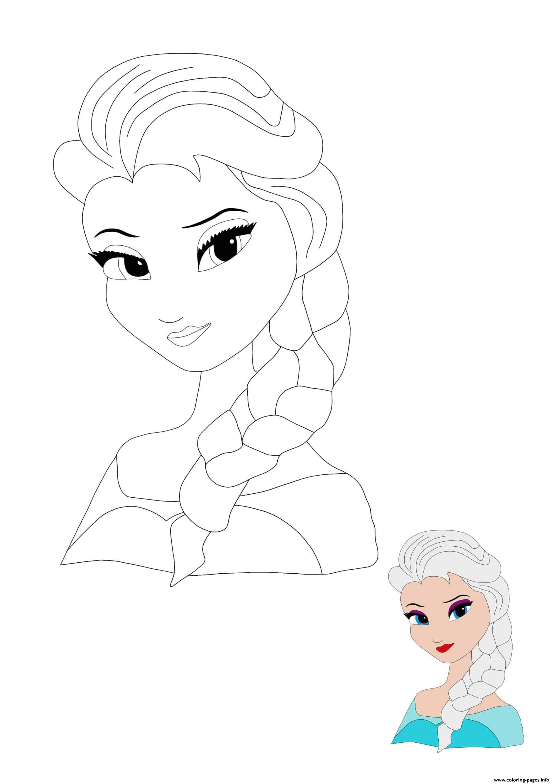 Magical Elsa Coloring Pages Printable 35