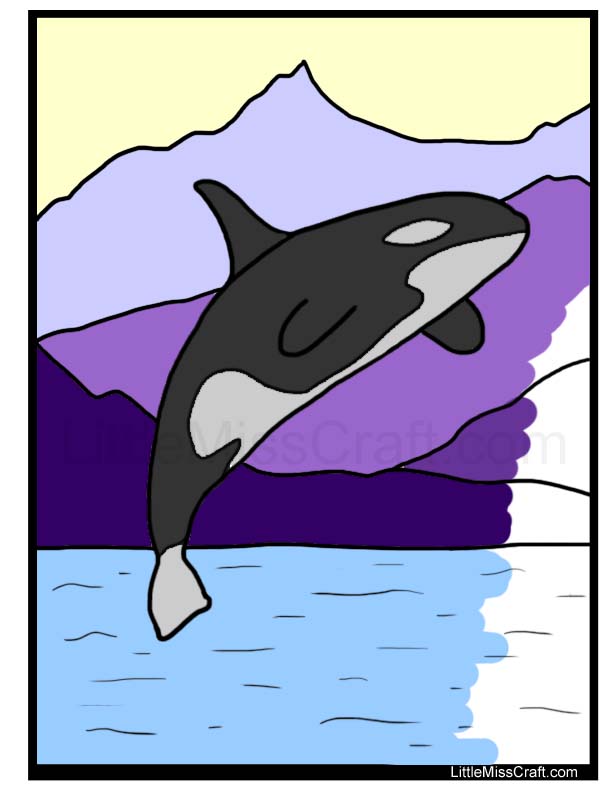 Majestic Killer Whale Coloring Pages Printable 10