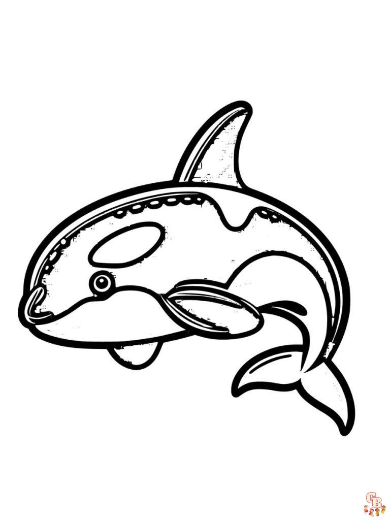 Majestic Killer Whale Coloring Pages Printable 13