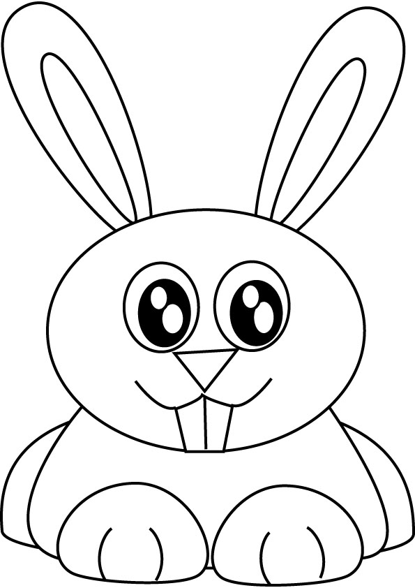 Playful Rabbit Coloring Pages Printable 16