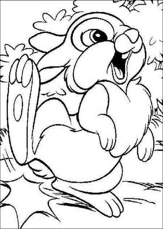 Playful Rabbit Coloring Pages Printable 20