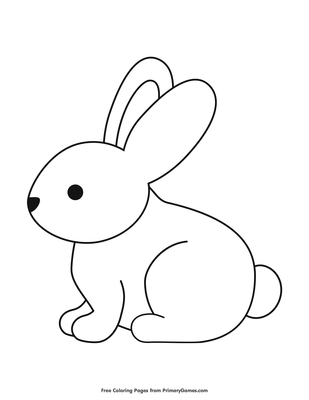 Playful Rabbit Coloring Pages Printable 21