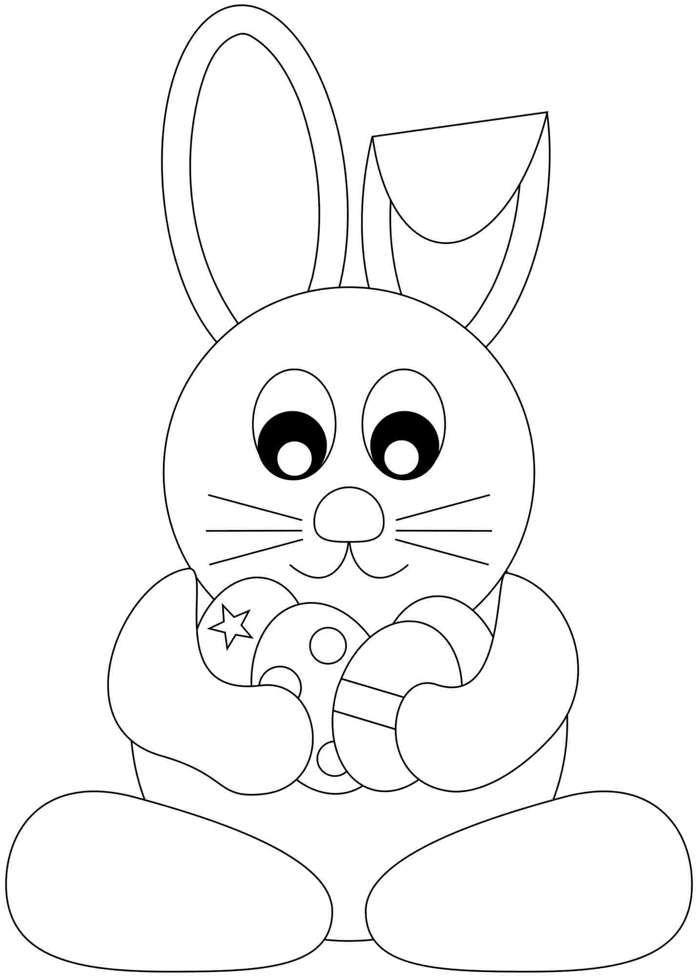 Playful Rabbit Coloring Pages Printable 23