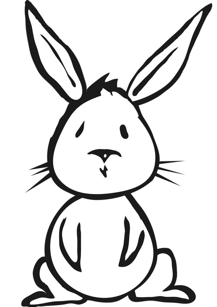 Playful Rabbit Coloring Pages Printable 28