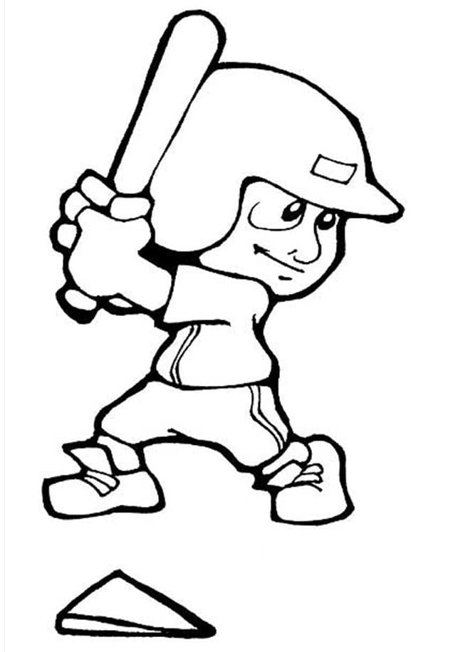 Sporty Baseball Coloring Pages Printable 19