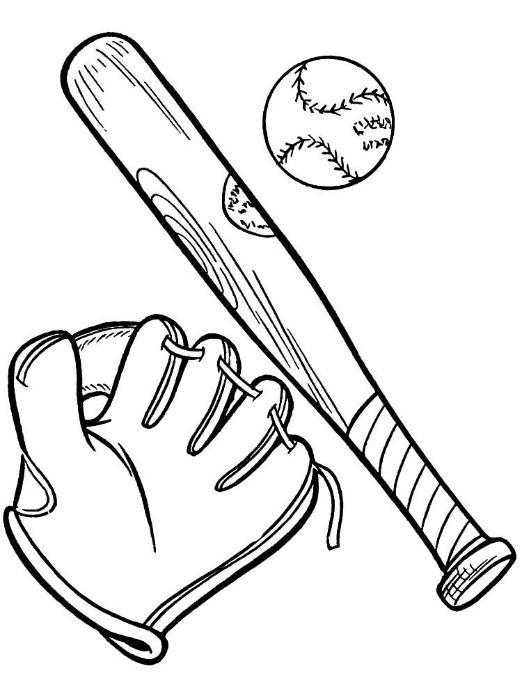 Sporty Baseball Coloring Pages Printable 32