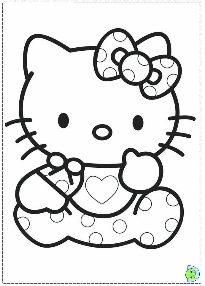 Sweet Hello Kitty Coloring Pages Printable 23