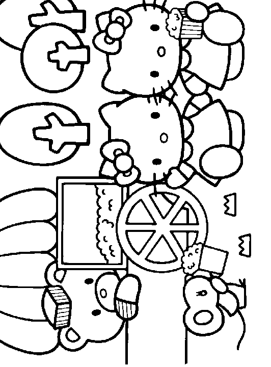 Sweet Hello Kitty Coloring Pages Printable 26