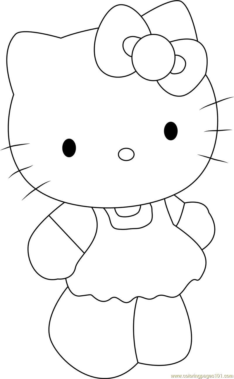 Sweet Hello Kitty Coloring Pages Printable 28