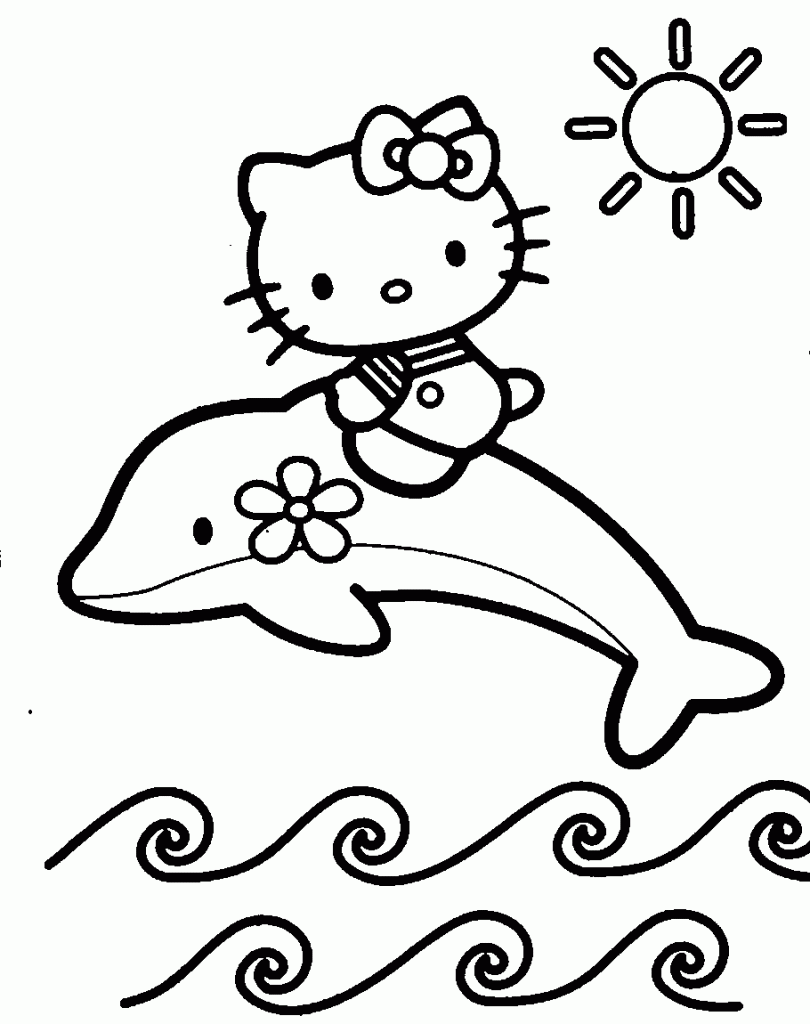 Sweet Hello Kitty Coloring Pages Printable 5