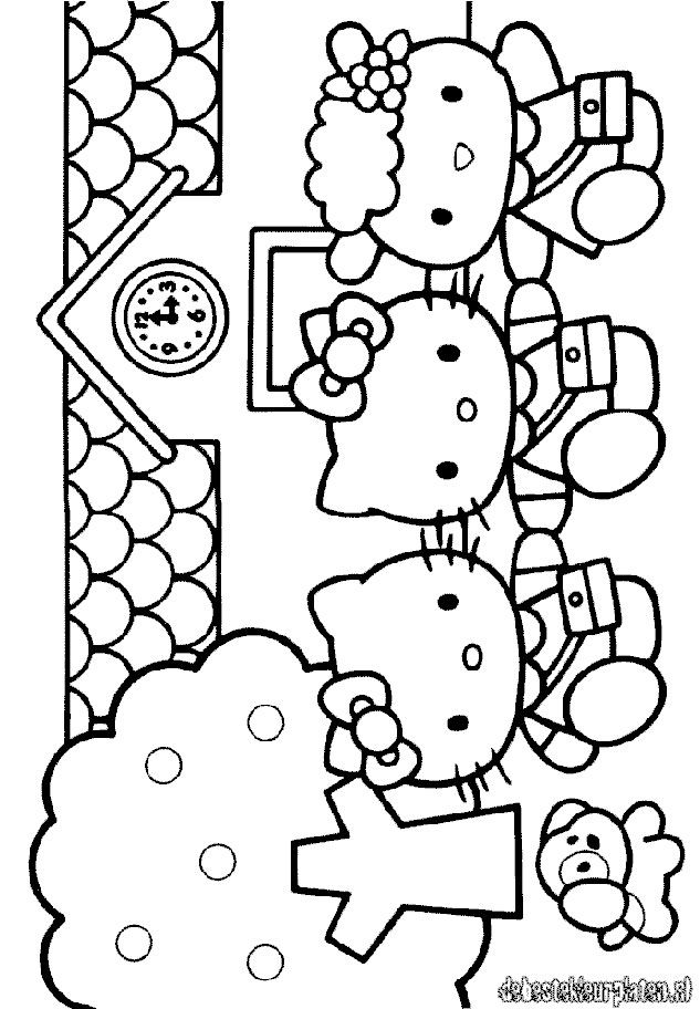 Sweet Hello Kitty Coloring Pages Printable 6