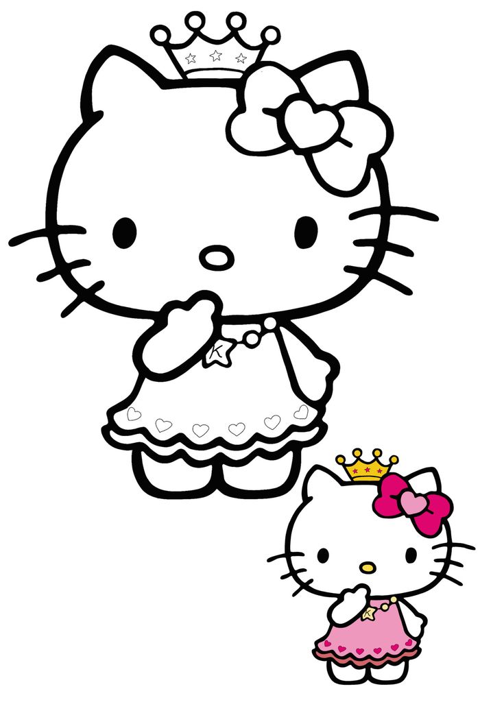 Sweet Hello Kitty Coloring Pages Printable 8