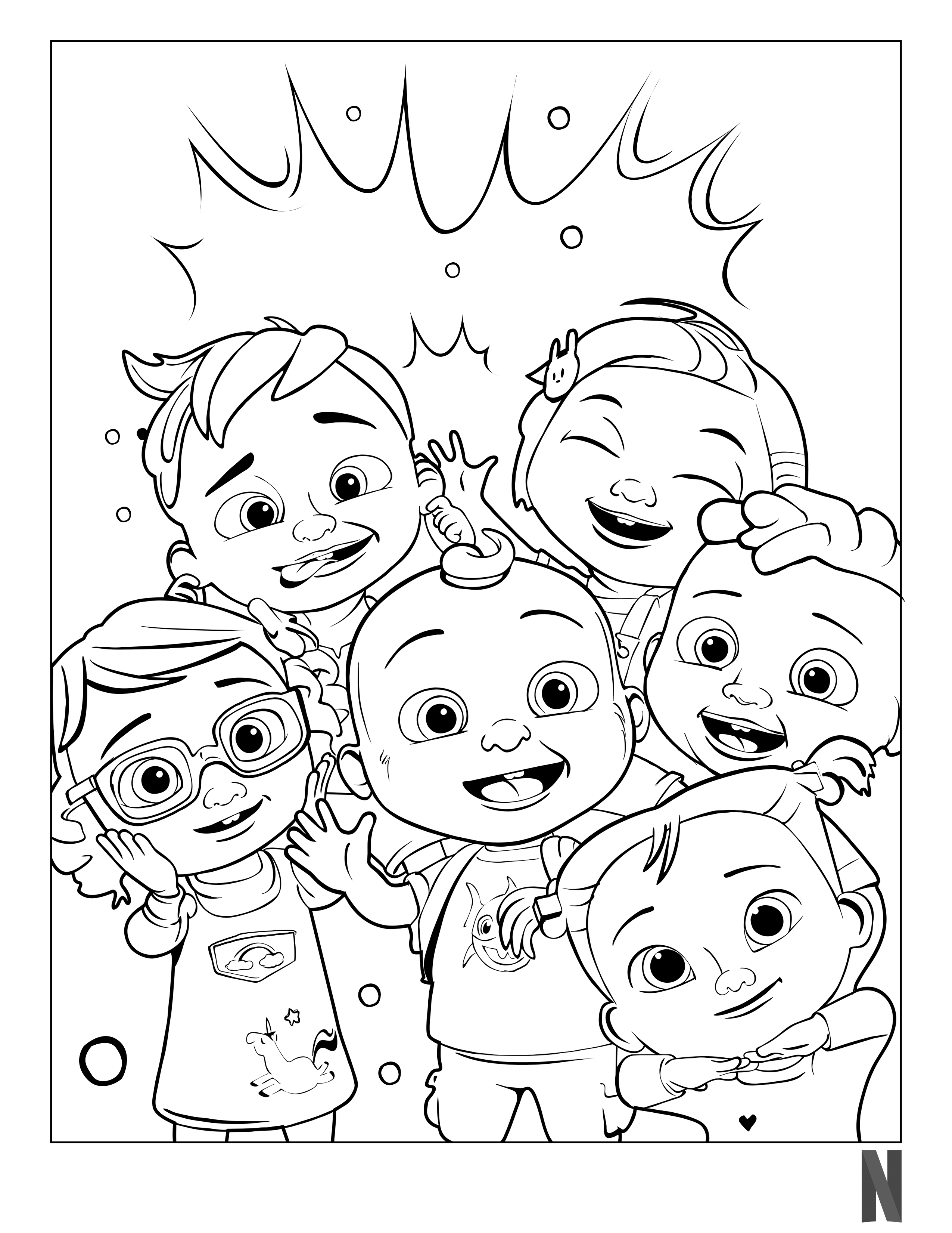 29 CoComelon Coloring Pages Printable 1