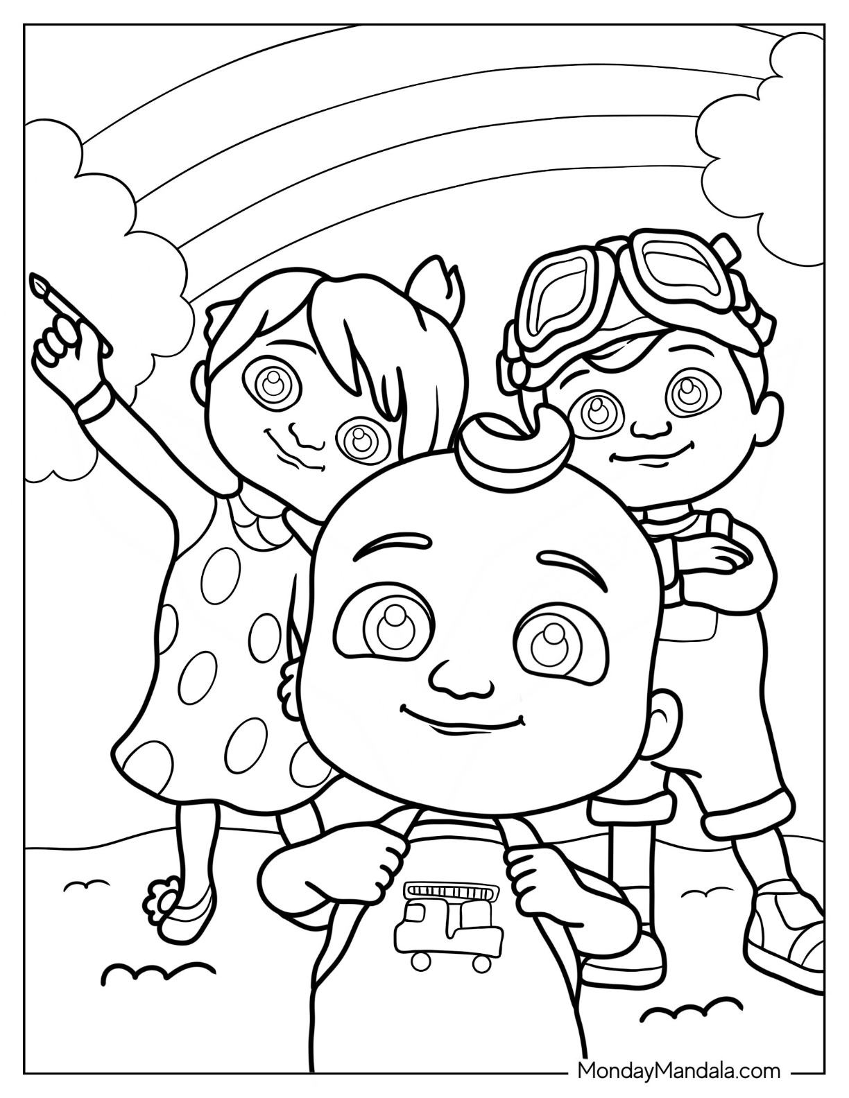 29 CoComelon Coloring Pages Printable 20