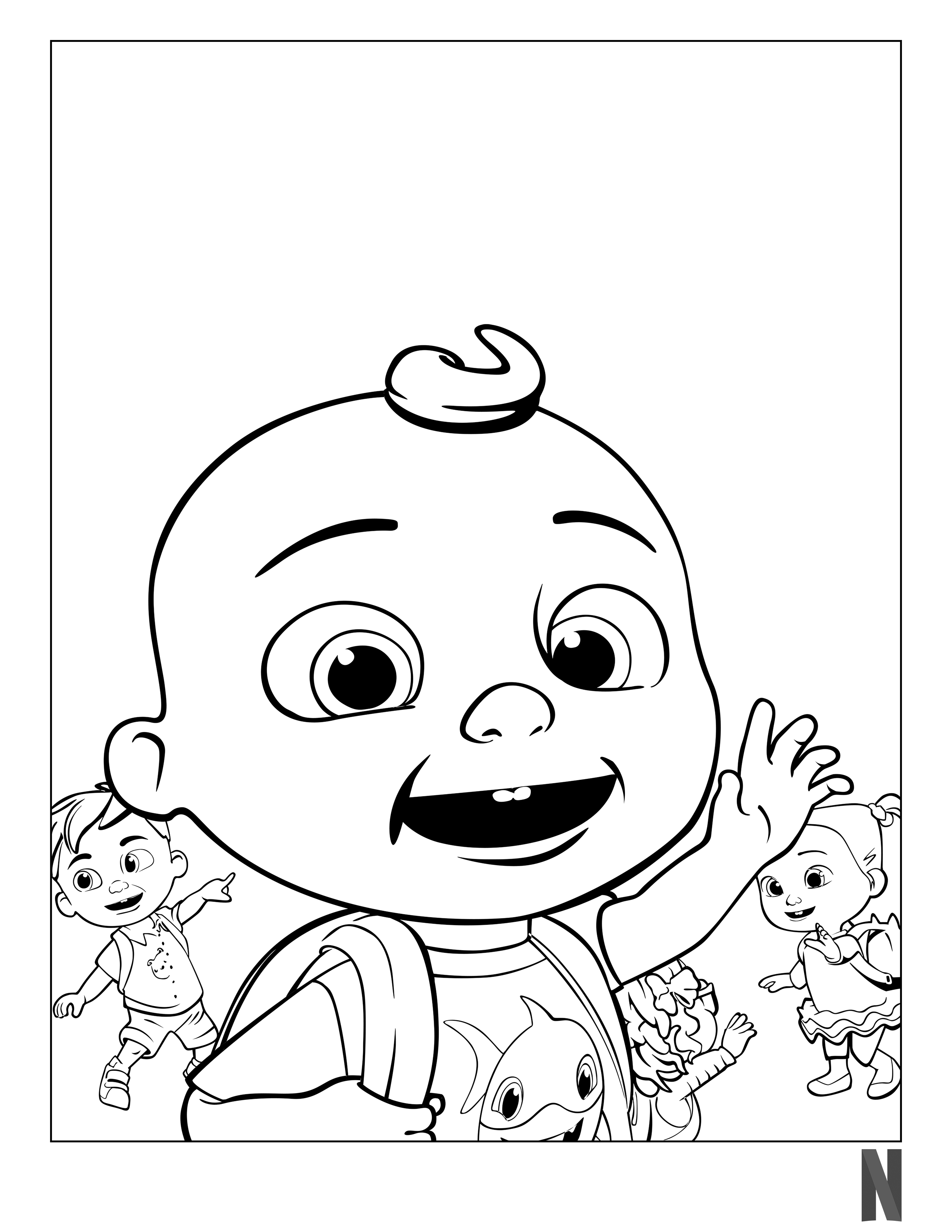 29 CoComelon Coloring Pages Printable 6