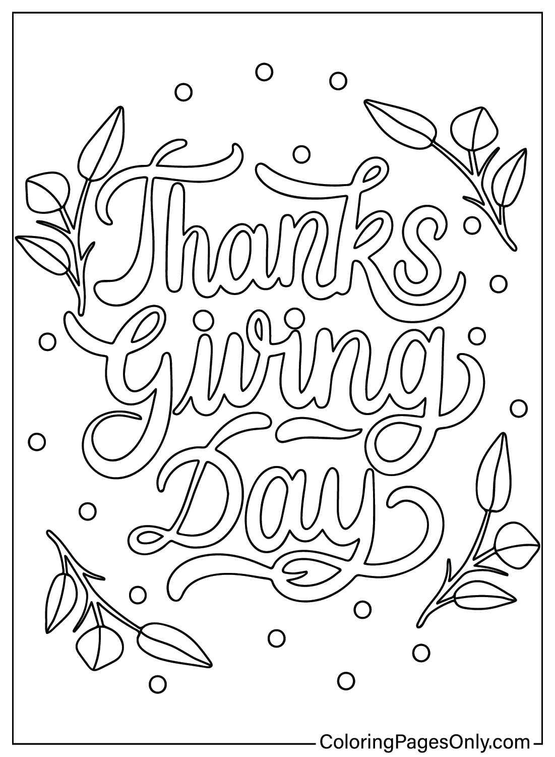 30 Family Thanksgiving Coloring Pages Printable 14