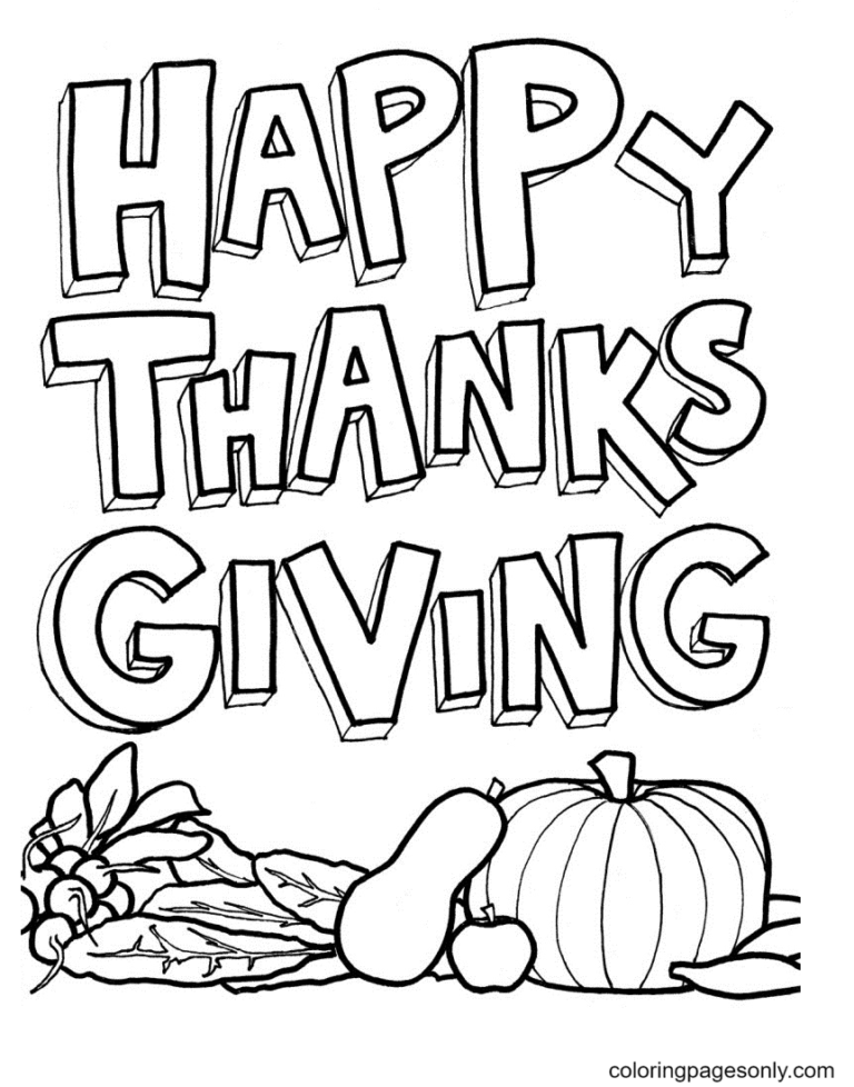 30 Family Thanksgiving Coloring Pages Printable 15