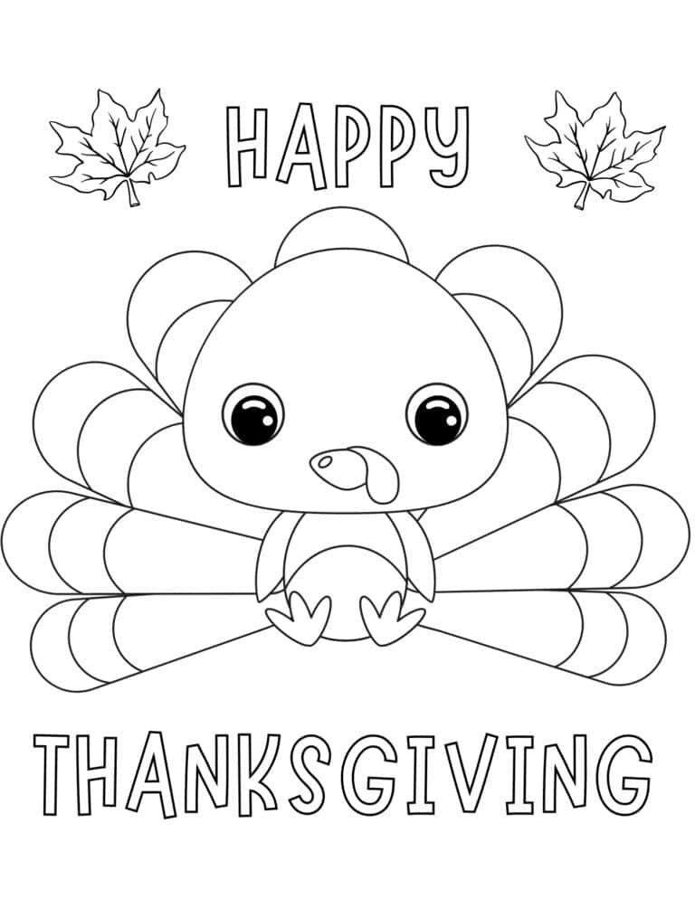 30 Family Thanksgiving Coloring Pages Printable 22