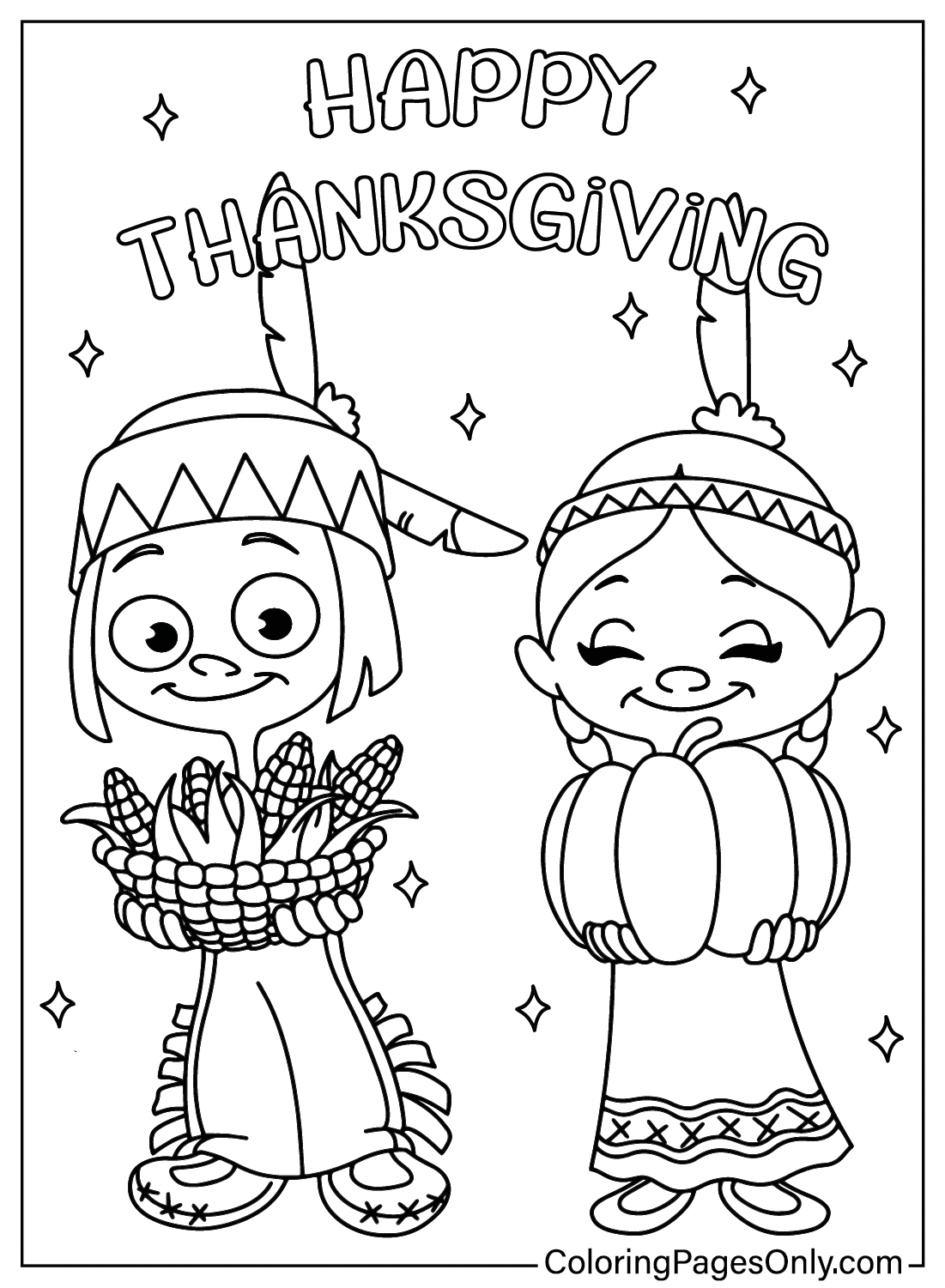 30 Family Thanksgiving Coloring Pages Printable 23