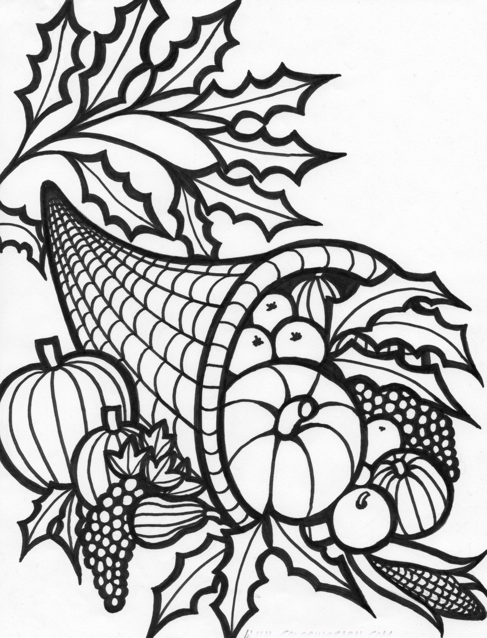 30 Family Thanksgiving Coloring Pages Printable 24