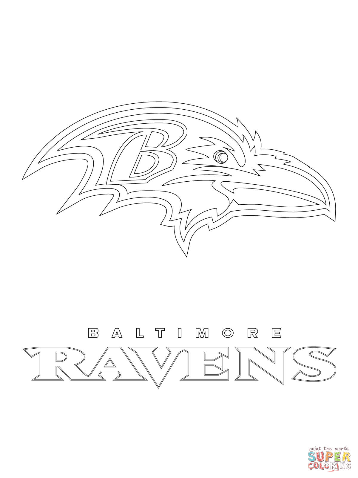 30 Ravens Football Coloring Pages Printable 25