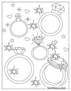 30 Sparkling Diamond Coloring Pages Printable 31