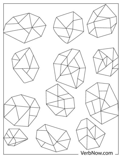 30 Sparkling Diamond Coloring Pages Printable 35