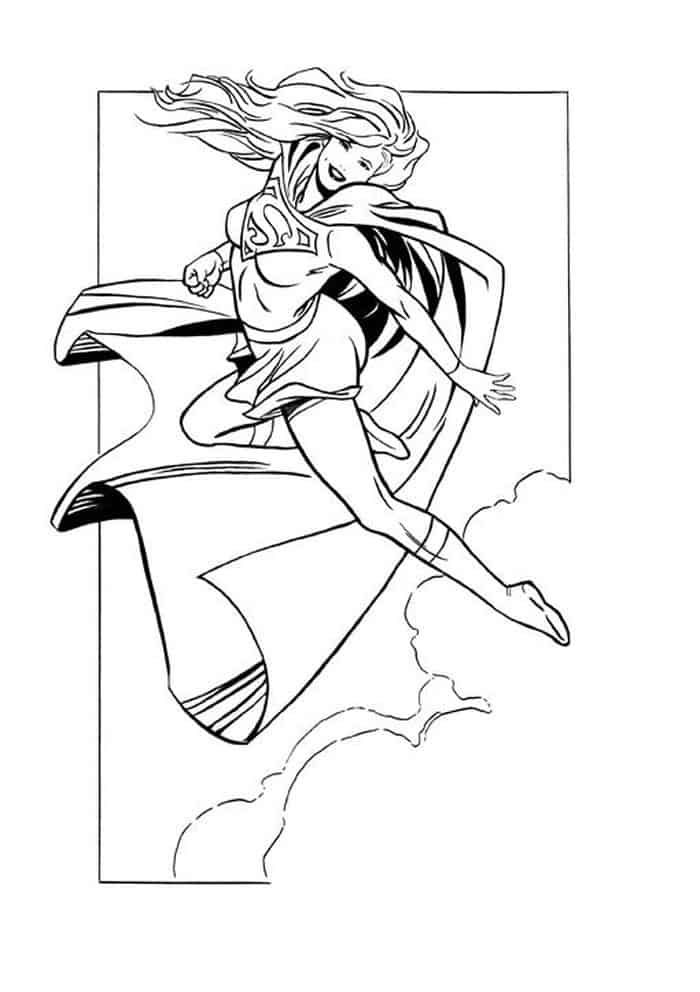 30 Supergirl Coloring Pages Printable 22