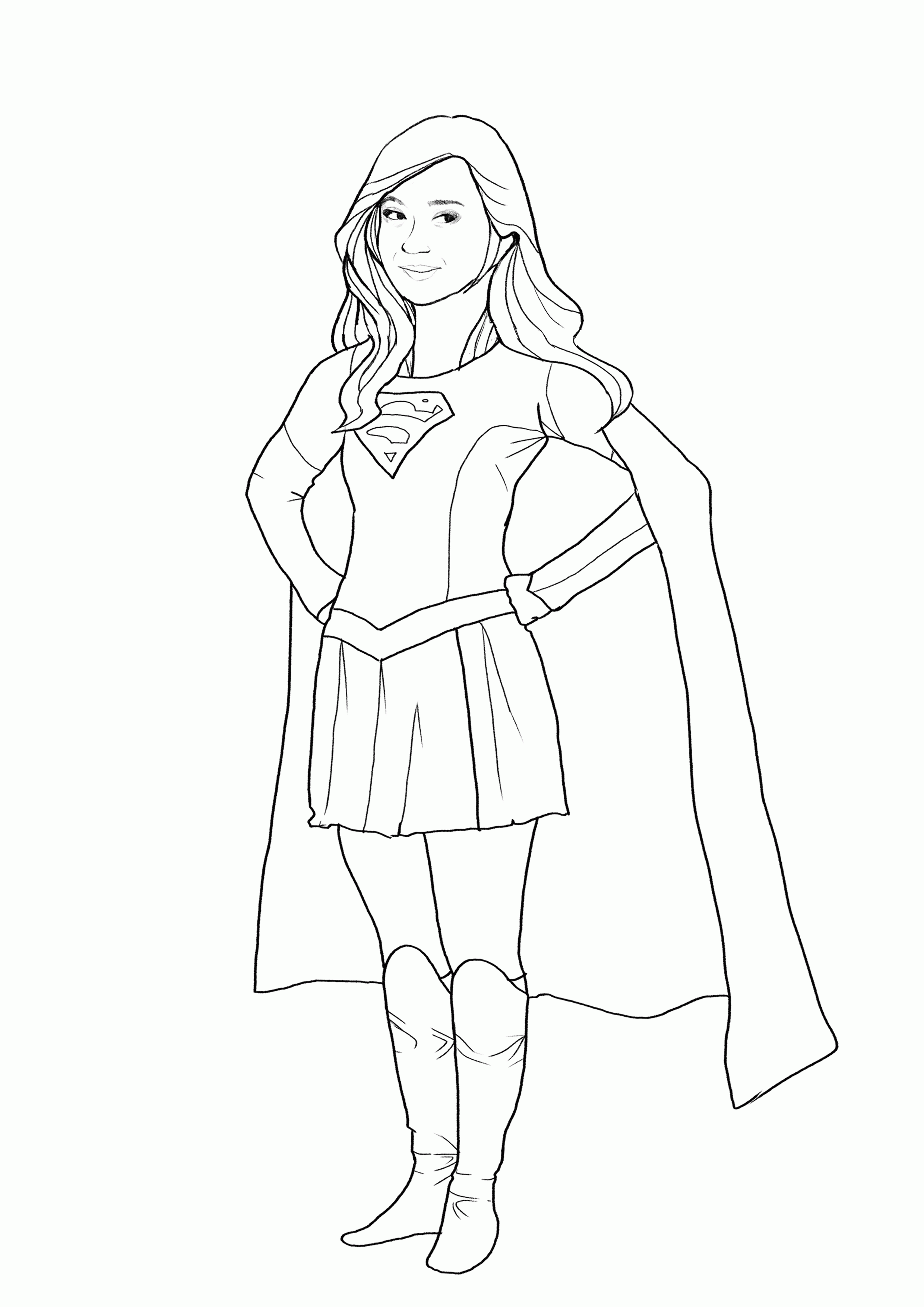 30 Supergirl Coloring Pages Printable 27