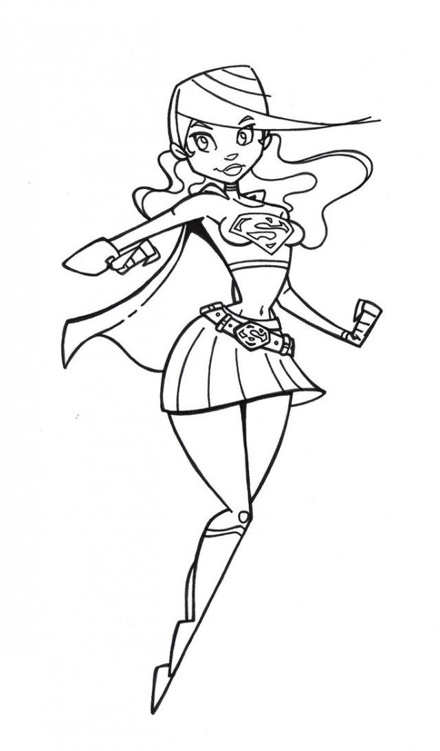 30 Supergirl Coloring Pages Printable 30