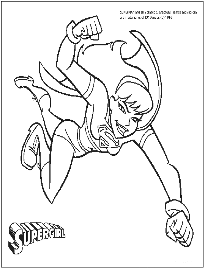 30 Supergirl Coloring Pages Printable 31