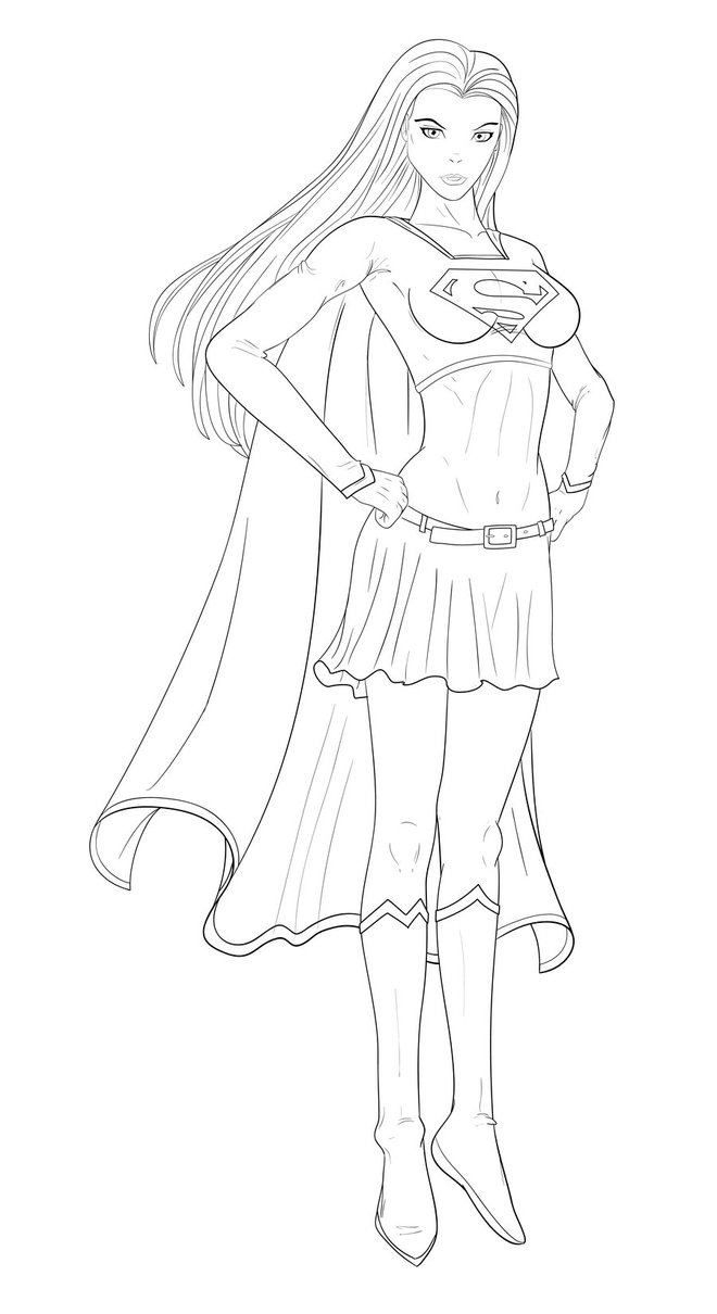 30 Supergirl Coloring Pages Printable 34