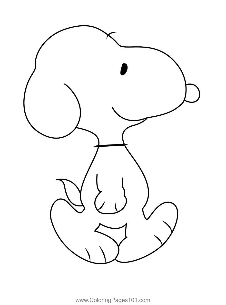 31 Adorable Snoopy Coloring Pages for Kids Printable 25