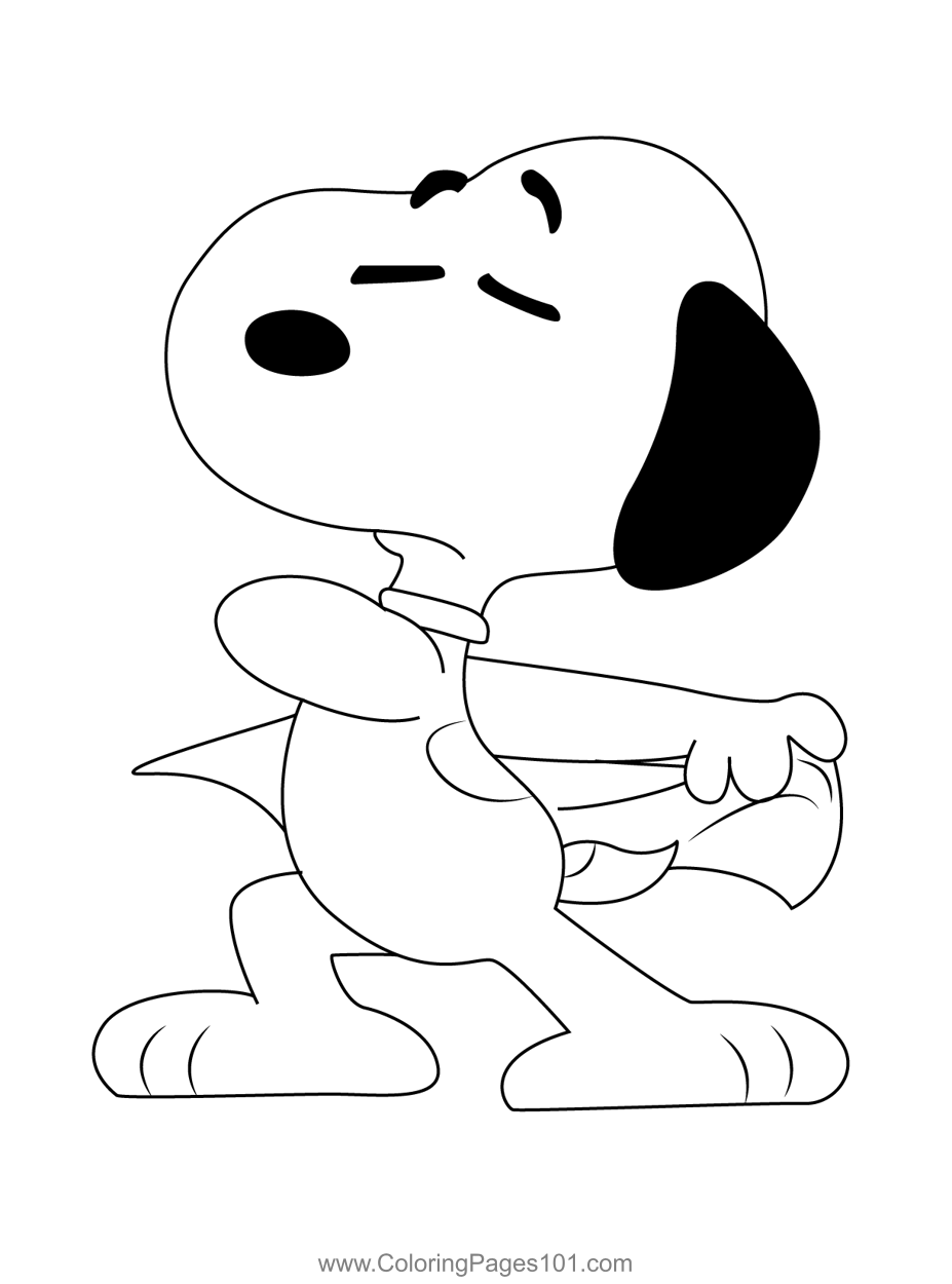 31 Adorable Snoopy Coloring Pages for Kids Printable 26