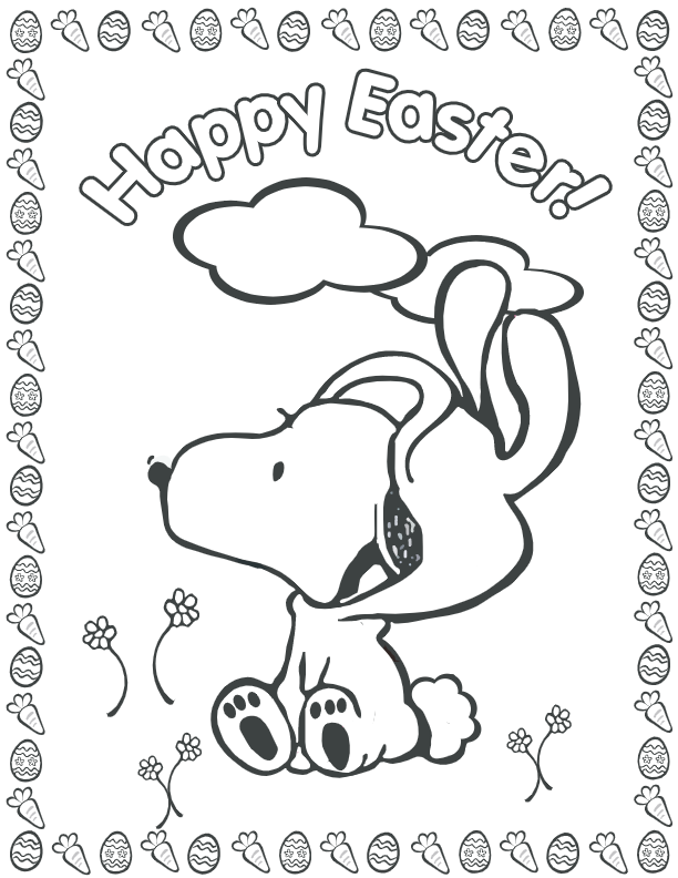 31 Adorable Snoopy Coloring Pages for Kids Printable 32