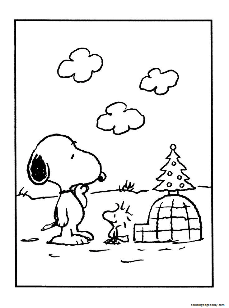 31 Adorable Snoopy Coloring Pages for Kids Printable 33