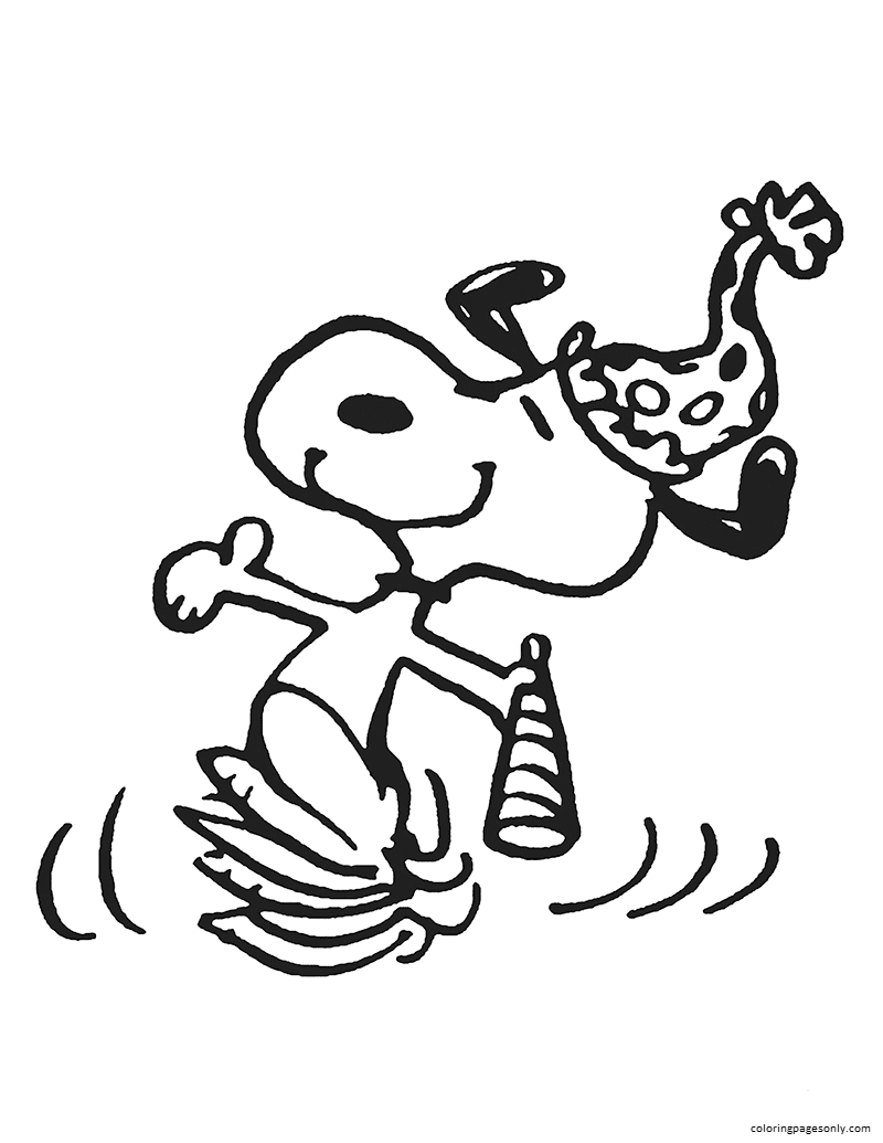 31 Adorable Snoopy Coloring Pages for Kids Printable 9