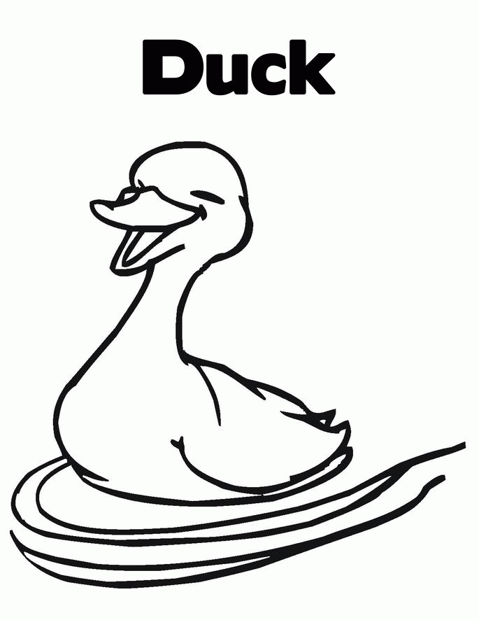 31 Cute Duck Coloring Pages Printable 17